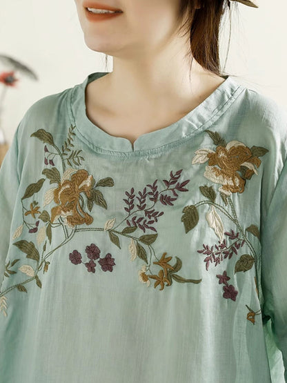 Aubree® | Women Summer Artsy Flower Embroidery