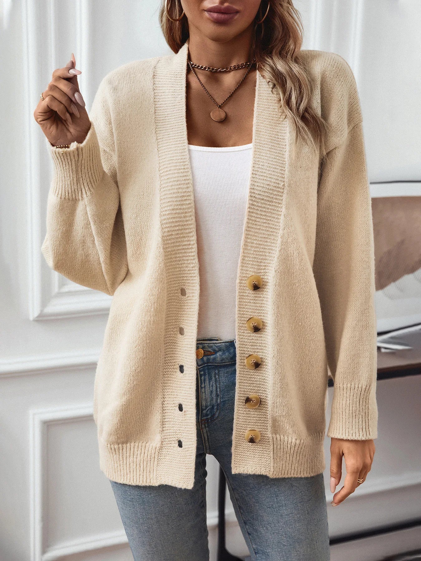 Adaline | Einfacher und stilvoller Winter-Cardigan