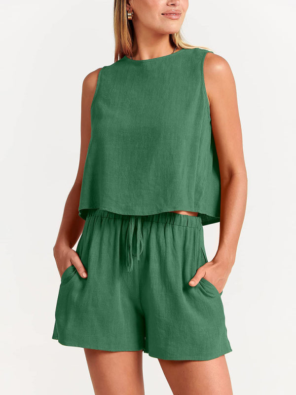 Cropped Sleeveless Top